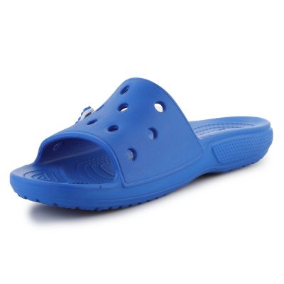 4. Klassische Crocs Slide Blue Bolt U 206121-4KZ Flip-Flops