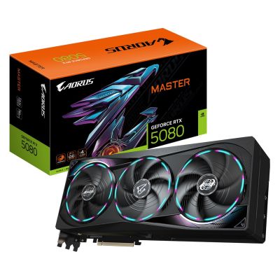 3. Gigabyte GeForce RTX 5080 AORUS MASTER 16GB Grafikkarte