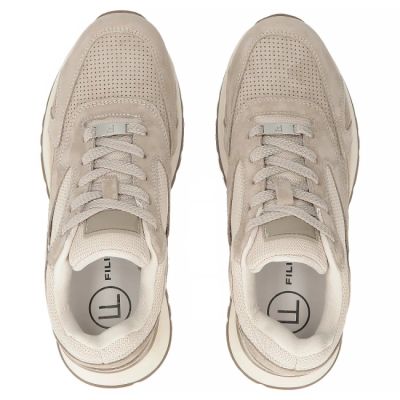 4. Ledersneaker, Wildleder, beige Schuhe, Filippo DP7728/26