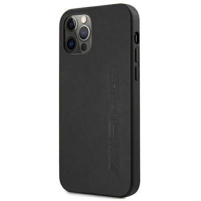 2. AMG Lederhülle mit Heißprägung für iPhone 12 Pro Max – Schwarz
