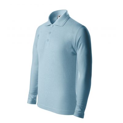4. Kinder-Pique-Poloshirt LS (Blau)