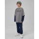 6. Langärmliges, locker geschnittenes Jungen-Shirt mit Aufdruck, Größe 4F 4FJRSS26TLONM631-24S