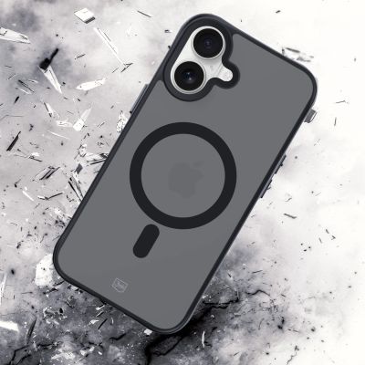 8. 3mk Smoke MagCase Hülle mit MagSafe für iPhone 16 – durchscheinend