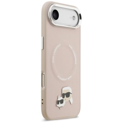 4. Karl Lagerfeld Karl & Choupette Pins MagSafe Hülle für iPhone Air Pink