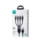 5. Joyroom Multi-Use Series S-A18 4in1 USB-A - USB-C / Lightning / Lightning / Micro-USB-Kabel 1,2 m - Schwarz