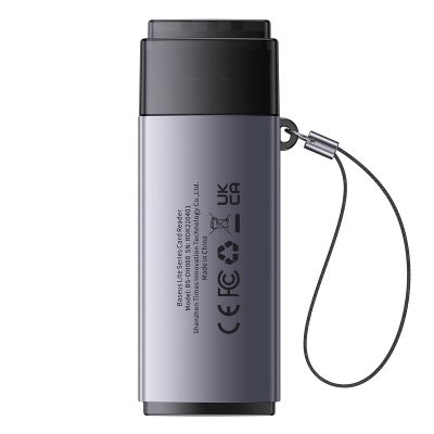 4. Baseus Lite Series Adapter SD/TF USB Kartenleser grau (WKQX060013)