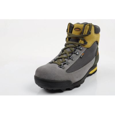 3. Aku Slope GTX Herren-Lederstiefeletten, Grau/Gelb