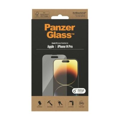 6. PanzerGlass Classic Fit antibakterielles Glas für iPhone 14 Pro