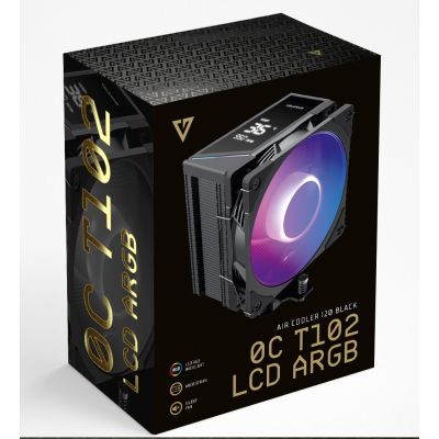 7. MODECOM CPU-KÜHLER VOLCANO 0C T102 LCD ARGB SCHWARZ