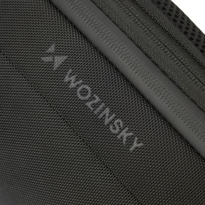 6. Wozinsky Premium Einschultriger Anti-Diebstahl City-Rucksack mit Organizer und USB - Schwarz