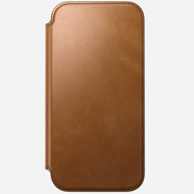 6. Nomad Moderne Leder-Folio-Handyhülle 17,5 cm (6,9") Hellbraun