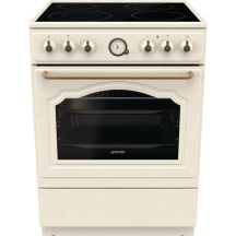GORENJE GECS6B70CLI Retro-Elektroherd 60 cm | ExtraDampfgarfunktion | Heißluftfrittierfunktion | Gefrorenes Backen | Sahne
