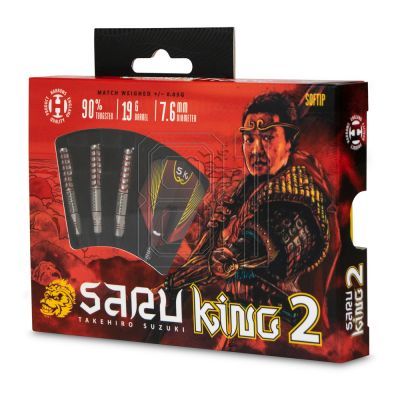 7. Harrows Saru King 2 Darts 90% Softip HS-TNK-000013352