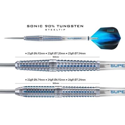 2. Harrows Sonic 90% Steeltip Darts HS-TNK-000013298