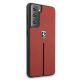 4. Ferrari FEOSIHCS21MRE S21+ G996 rot/rot Hardcase Off Track Leather Nylon Stripe