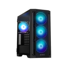 Chieftec PC-GA-01B-L-OP APEX LUMO Midi Tower Schwarzes Gehäuse