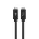 3. HYPER HyperDrive Next USB-Kabel USB4 Gen 3x2 1,2 m USB-C Schwarz