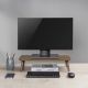 3. Maclean Monitor-/Laptopständer aus Holz (500 x 240 x 120 mm), Schwarznuss, max. 20 kg, MC-930