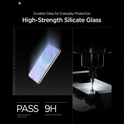 6. Spigen Glas.tR EZ Fit Pro 2er-Pack Panzerglas für Samsung Galaxy A57 5G