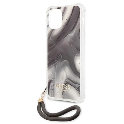 6. Guess Marble Collection iPhone 12 / iPhone 12 Pro Hülle - Grau