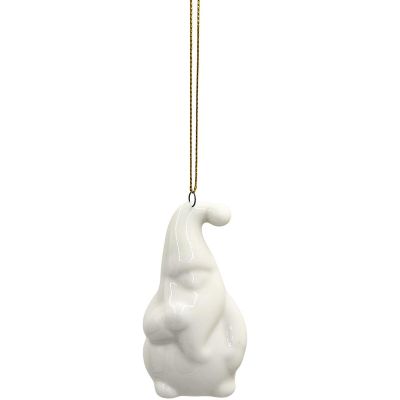 28. Keramik-Weihnachtsmannkugel, 7,8 cm, 1 Stück