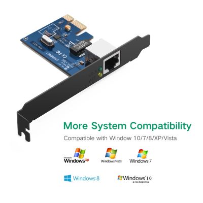5. Ugreen US230 Gigabit 10/100/1000Mbps PCI-E Netzwerkkarte – Schwarz