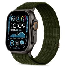 Tech-Protect Nylon-Sportarmband für Apple Watch 44 / 45 / 46 / 49 mm – Dunkelgrün