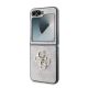 6. Guess Leder 4G Metall-Logo-Hülle für Samsung Galaxy Z Flip 6 – Rosa