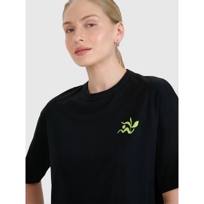 4. Damen-T-Shirt mit Aufdruck, regulär, Größe 4F 4FWSS25TTSHF1967-20S