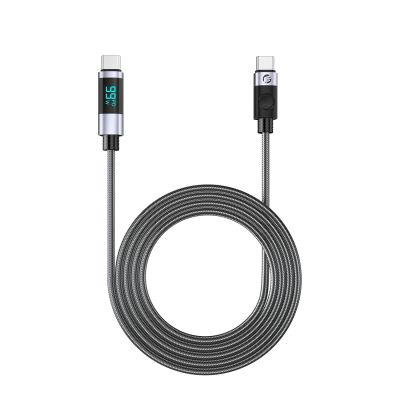2. Orico LDC2C USB-C – USB-C PD 100-W-Kabel mit LED-Anzeige, 480 Mbit/s, 2 m – 2 Stück – Schwarz