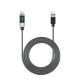 2. Orico LDC2C USB-C – USB-C PD 100-W-Kabel mit LED-Anzeige, 480 Mbit/s, 2 m – 2 Stück – Schwarz