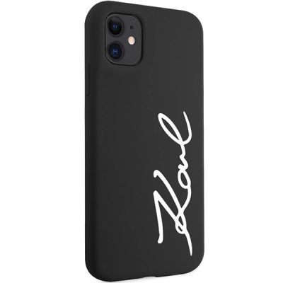 4. Karl Lagerfeld KLHCN61SKSVGK iPhone 11 / Xr 6,1" schwarz/schwarz Hardcase Silikon Signature