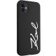 4. Karl Lagerfeld KLHCN61SKSVGK iPhone 11 / Xr 6,1" schwarz/schwarz Hardcase Silikon Signature