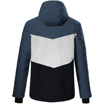 2. Killtec KSW 45 Herren Skijacke mit abnehmbarer Kapuze und Reißverschluss, blau (38699/872)