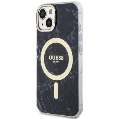 2. Guess GUHMP14SPCUMAK iPhone 14 6.1" schwarz/schwarz Hardcase Marble MagSafe