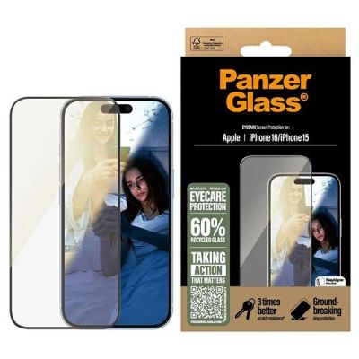 PanzerGlass EyeCare Displayschutzfolie iPhone 16 6,1" Ultra-Wide Fit 2865