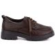 2. Damenschuhe aus braunem Leder, Jezzi JH03-3