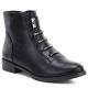 Schwarze flache Damen-Ankle-Boots M.Daszyński SA62-126
