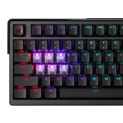 3. ASUS ROG Azoth Extreme Gaming-Tastatur USB + RF Wireless + Bluetooth QWERTZ Schwarz