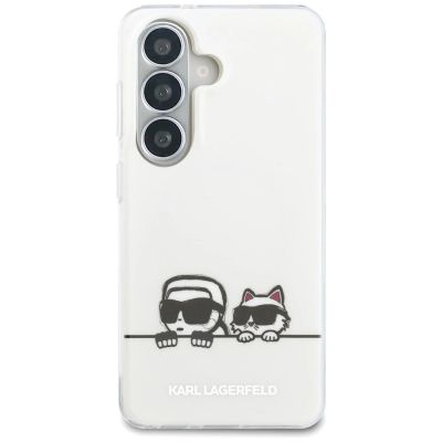 2. Karl Lagerfeld IML Peekaboo Karl&Choupette MagSafe Hülle für Samsung Galaxy S26 - Transparent