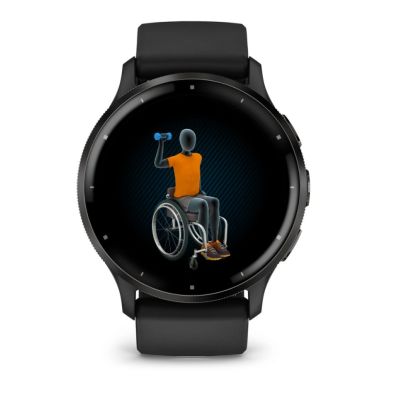 14. Garmin Venu 3 45 mm schwarze Uhr