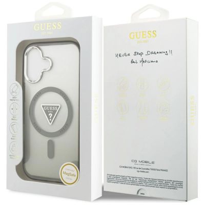 8. Guess IML Gradient Triangle Logo MagSafe Hülle für iPhone 17 - oliv