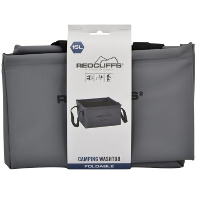 3. Faltbarer Reise-Wasserbehälter, quadratisch, 15 l, Grau, Redcliffs
