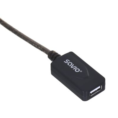 3. SAVIO Aktive USB-Anschlussverlängerung 10 m USB AM – USB AF CL-130
