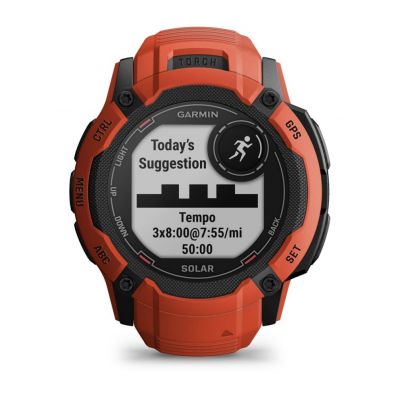 6. Garmin Instinct 2X SOLAR Sportuhr Rot