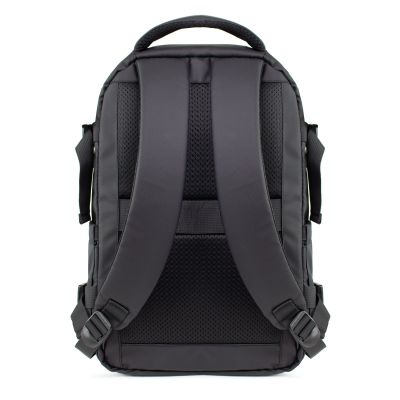 3. Wozinsky WPW-20L Reiserucksack mit Laptopfach, 40 x 20 x 25 cm, für Gepäckaufbewahrung – Schwarz