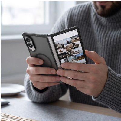 8. Tech-Protect Magmat MagSafe Hülle für Samsung Galaxy Z Fold 7 / 8 Ultra – Mattschwarz