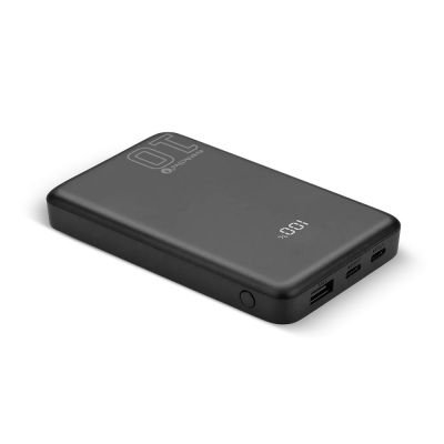 2. EVERACTIVE Powerbank 10000 mAh, 1x USB, 2x USB-C, 20 W, QC4+, LCD-Display, Schwarz EB-11QB