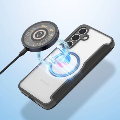 8. Dux Ducis Skin X Pro Hülle für Samsung Galaxy S25+ mit MagSafe und Portemonnaie – Schwarz