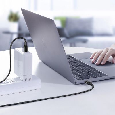 6. Ugreen Kabel USB Typ C (männlich) auf Typ C (männlich) Kabel 1m weiß (US300)
